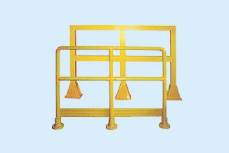 Handrail systems with square and round tubes